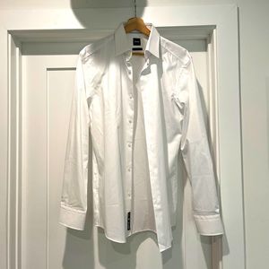 NWT Hugo Boss White Dress Shirt sz 16